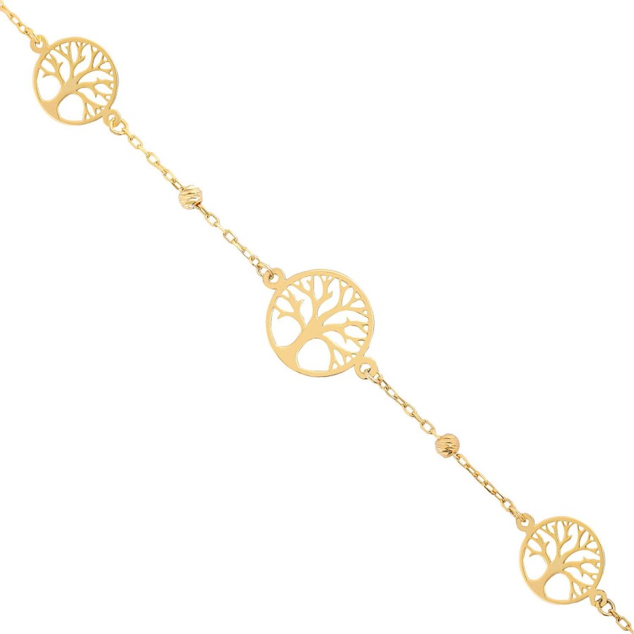 14 Ayar Sarı Altın Özel Tasarım Bileklik