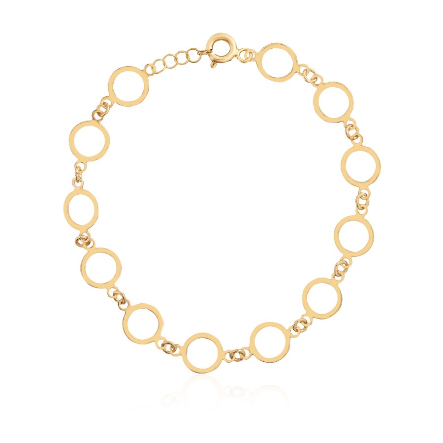 14 Ayar Sarı Altın Halka Bileklik