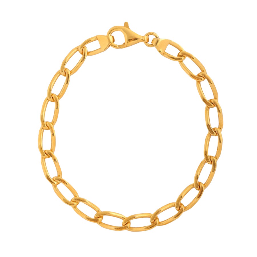 14 Ayar Sarı Altın Ataç Bileklik