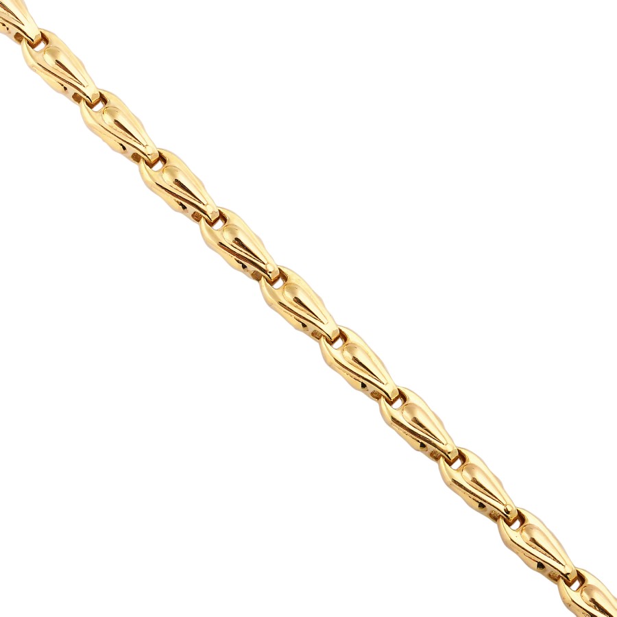 14 Ayar Sarı Altın Sade Taşsız Bileklik