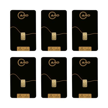 ARD 1 gr 24 Ayar Külçe Altın 6 Adet