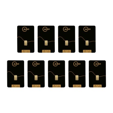 ARD 1 gr 24 Ayar Külçe Altın 9 Adet