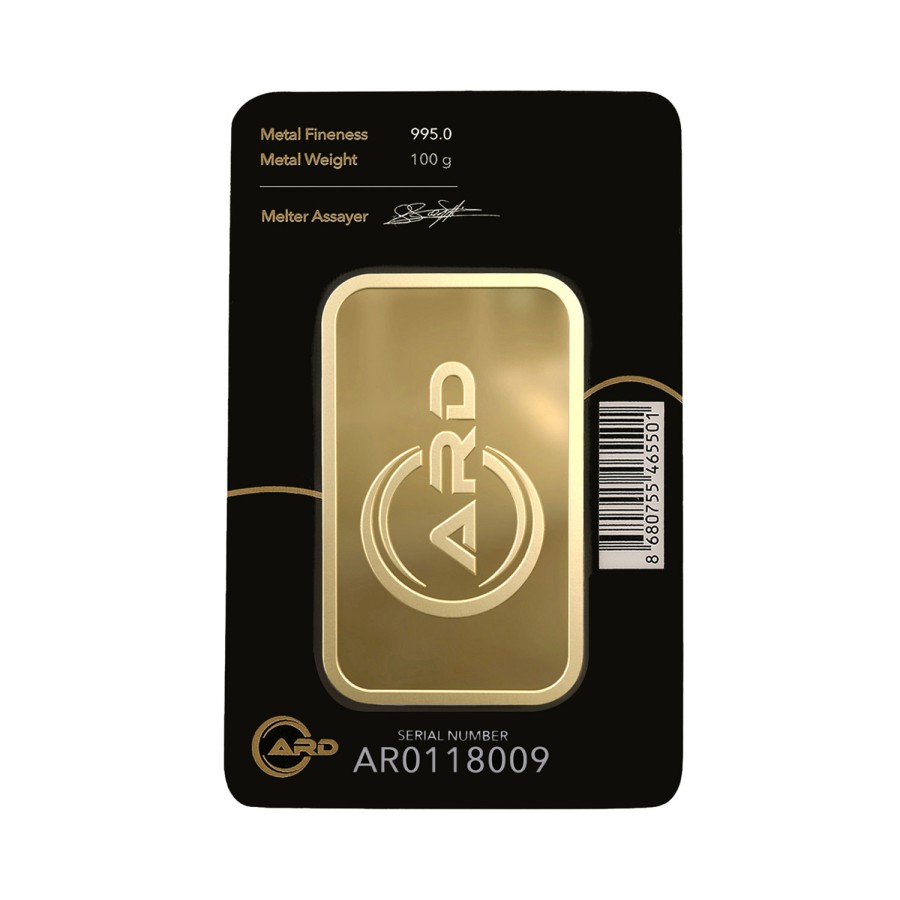 ARD 100 gr 995 24 Ayar Külçe Altın