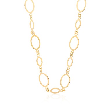 14 Ayar Sarı Altın Halka Kolye