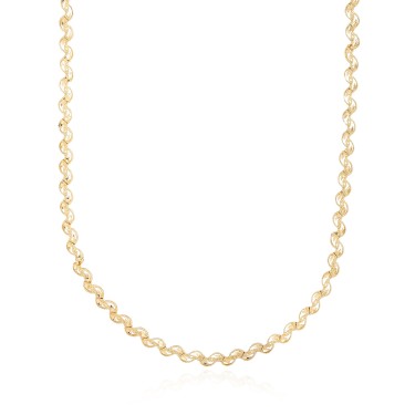 14 Ayar Sarı Altın Modern Tasarım Kolye