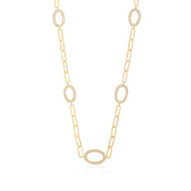 14 Ayar Sarı Altın Tasarım Halka Kolye