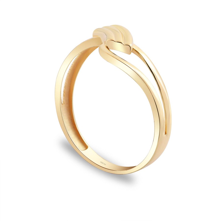 14 Ayar Sarı Altın Sade Taşsız Yüzük