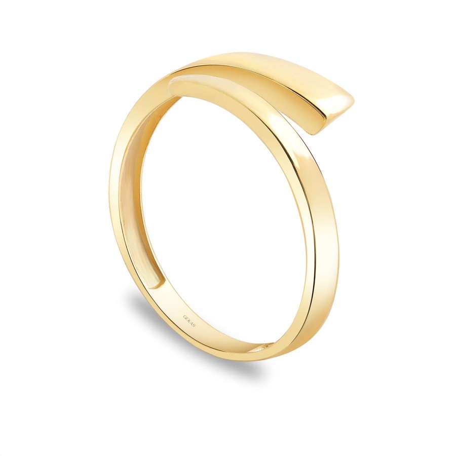 14 Ayar Sarı Altın Taşsız Yüzük