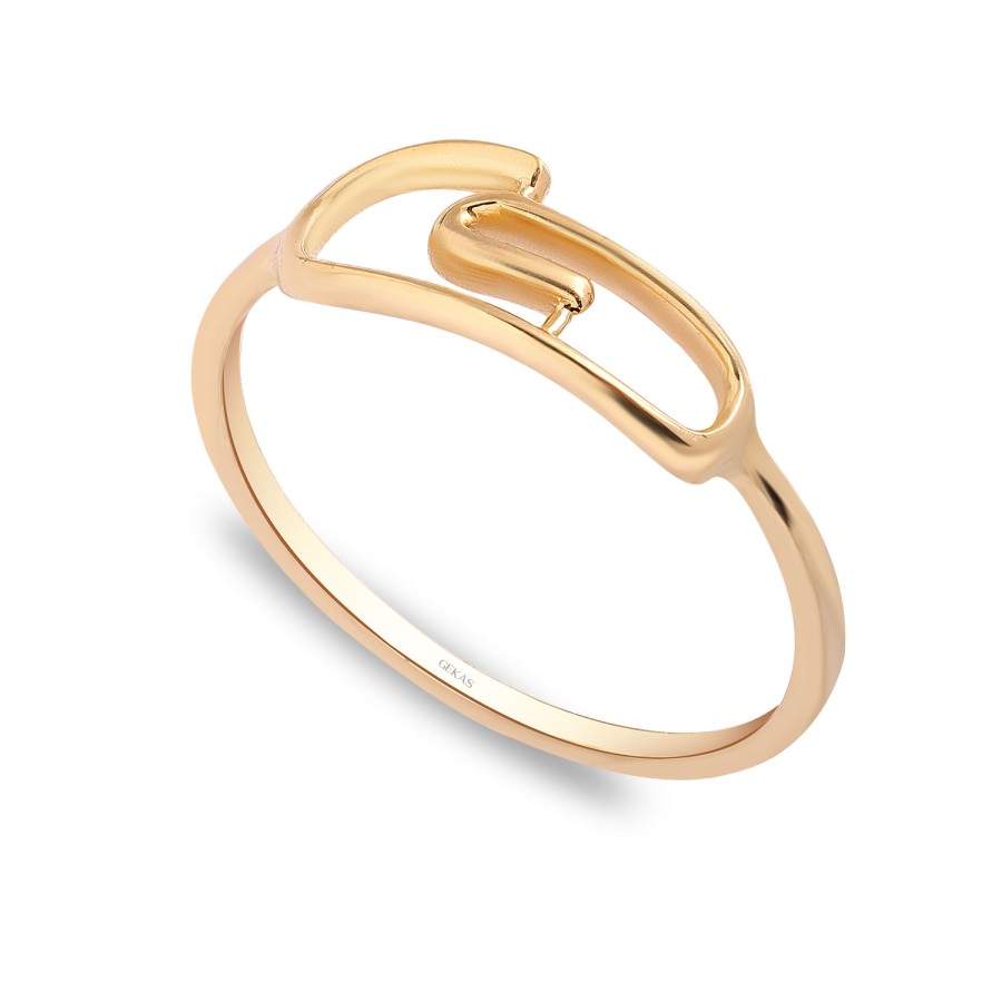 14 Ayar Sarı Altın Ataç Figürlü Yüzük