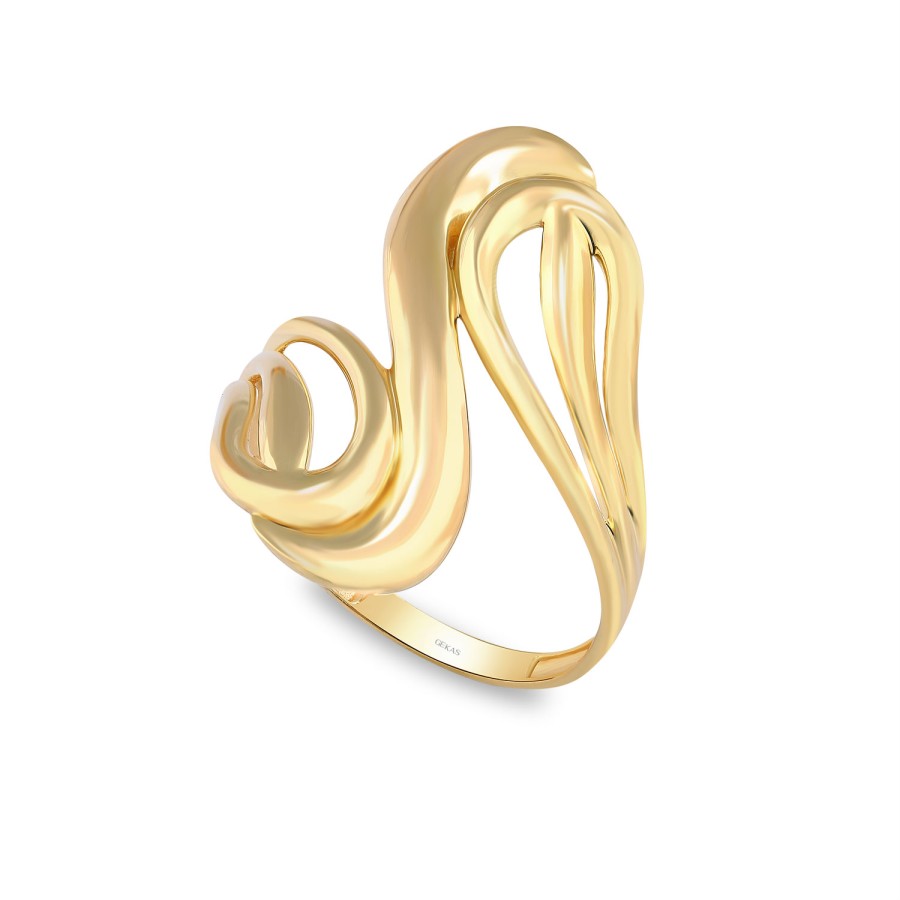 14 Ayar Sarı Altın Taşsız Yüzük