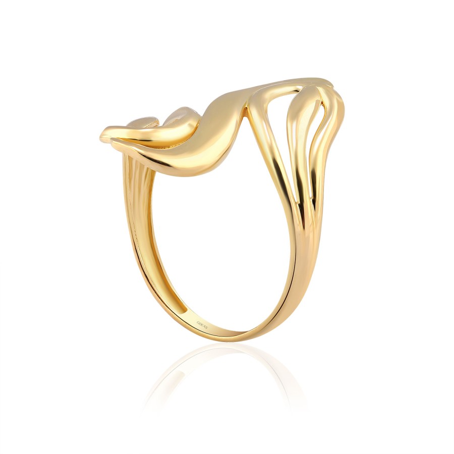 14 Ayar Sarı Altın Taşsız Yüzük